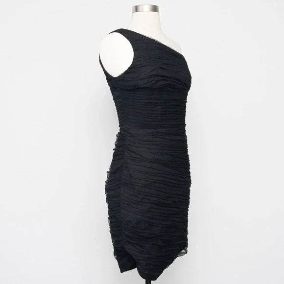 DKNY. One Shoulder Tulle Cocktail Dress. - Picture 8 of 12